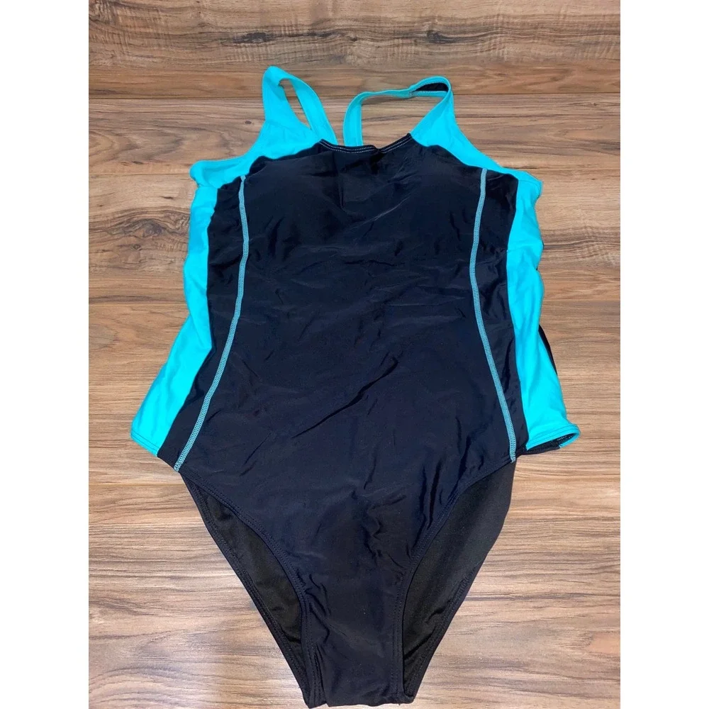 NWOT Tempt‎ Me Womens One Piece Racerback Athletic Swimsuit, XXL